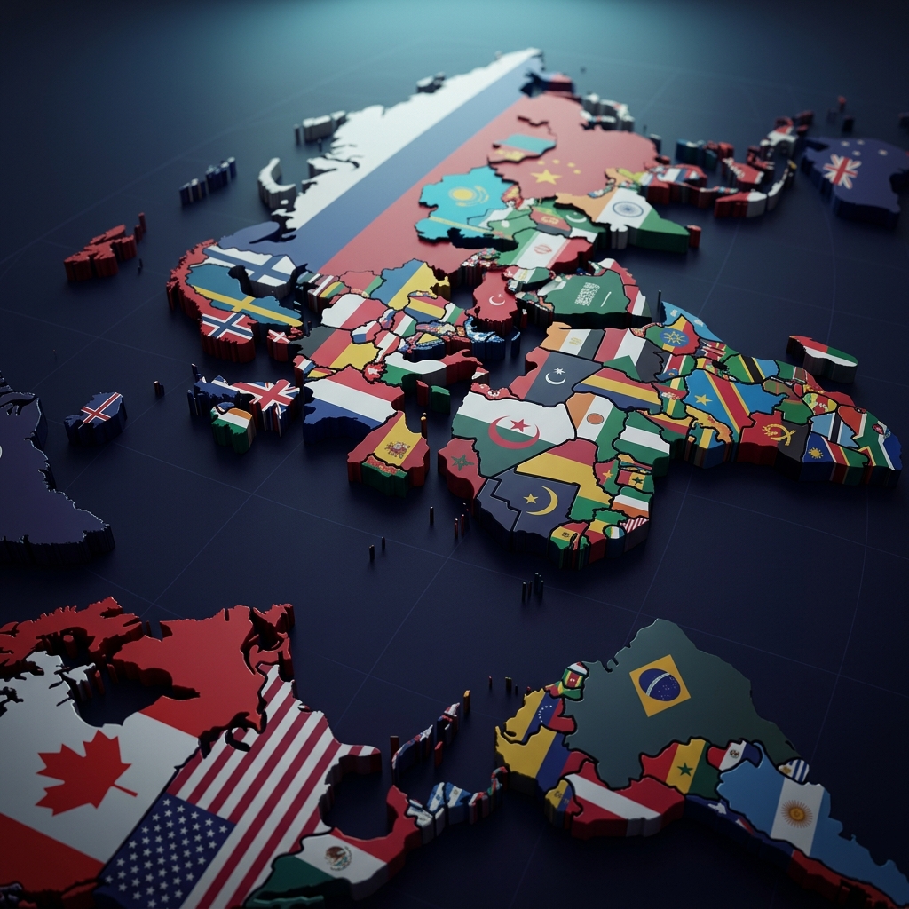 3D Global Reach Map